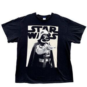 VTG Star Wars T-Shirt Men's XL Darth Vader Lucas Film Graphic Tee Streetwear Y2k